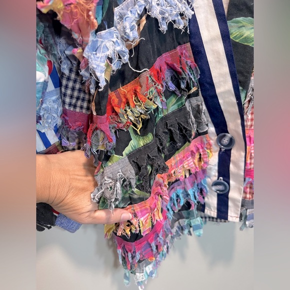 Paula Sweet Muslin Mink Multicolor Fringe Cardigan
Size Small - Picture 5 of 6